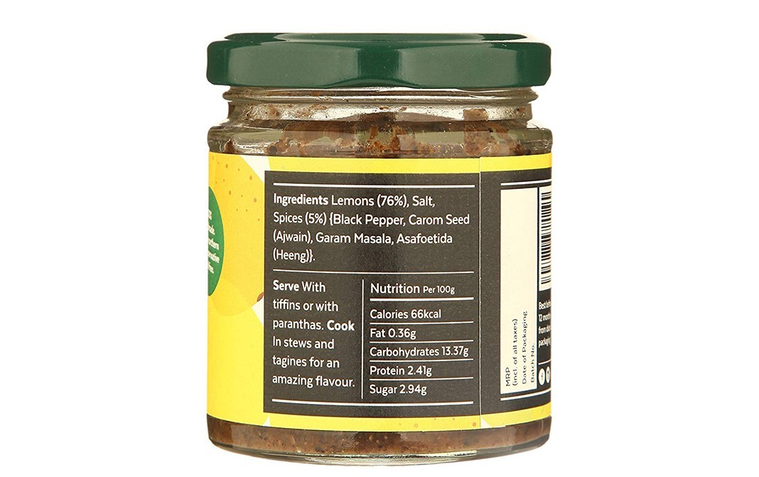 Aamra Vintage Lime Pickle    Glass Jar  175 grams